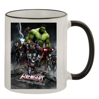 The Avengers (2012) 11oz Colored Rim & Handle Mug