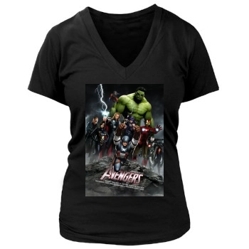 The Avengers (2012) Women's Deep V-Neck TShirt