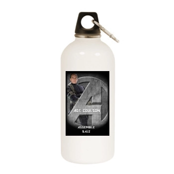 The Avengers (2012) White Water Bottle With Carabiner