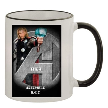 The Avengers (2012) 11oz Colored Rim & Handle Mug