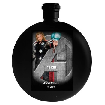 The Avengers (2012) Round Flask