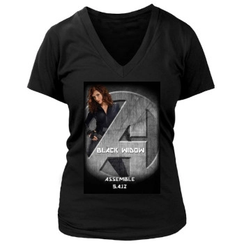 The Avengers (2012) Women's Deep V-Neck TShirt