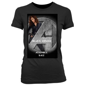 The Avengers (2012) Women's Junior Cut Crewneck T-Shirt