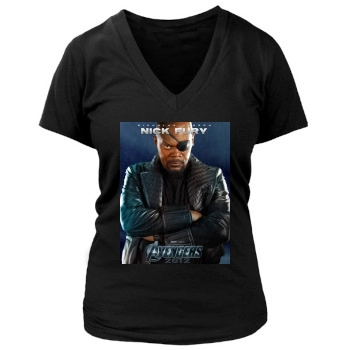 The Avengers (2012) Women's Deep V-Neck TShirt