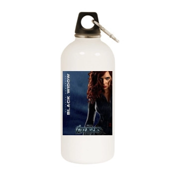 The Avengers (2012) White Water Bottle With Carabiner