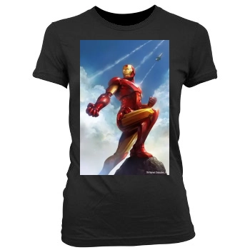 The Avengers (2012) Women's Junior Cut Crewneck T-Shirt