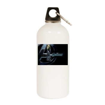 The Avengers (2012) White Water Bottle With Carabiner