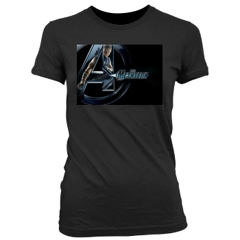 The Avengers (2012) Women's Junior Cut Crewneck T-Shirt