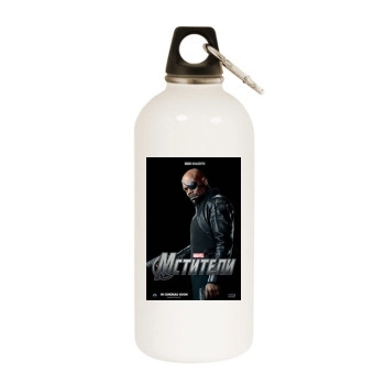 The Avengers (2012) White Water Bottle With Carabiner