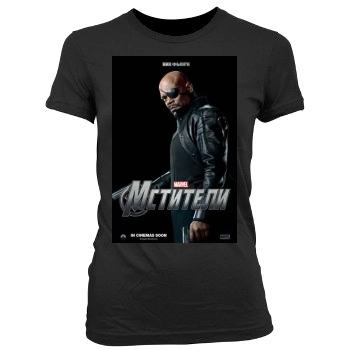 The Avengers (2012) Women's Junior Cut Crewneck T-Shirt