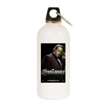 The Avengers (2012) White Water Bottle With Carabiner