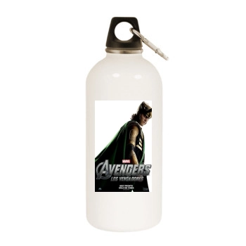 The Avengers (2012) White Water Bottle With Carabiner