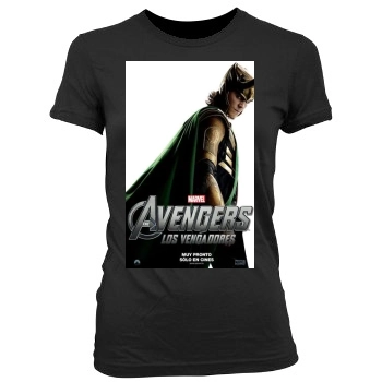 The Avengers (2012) Women's Junior Cut Crewneck T-Shirt