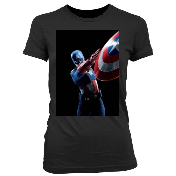 The Avengers (2012) Women's Junior Cut Crewneck T-Shirt