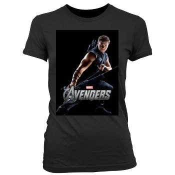 The Avengers (2012) Women's Junior Cut Crewneck T-Shirt