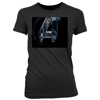 The Avengers (2012) Women's Junior Cut Crewneck T-Shirt