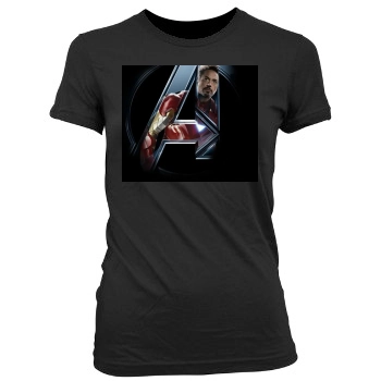 The Avengers (2012) Women's Junior Cut Crewneck T-Shirt