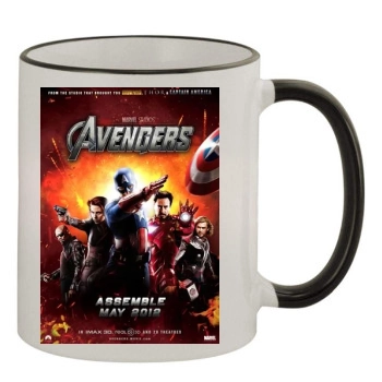 The Avengers (2012) 11oz Colored Rim & Handle Mug