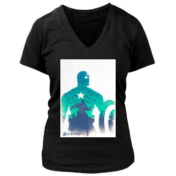 The Avengers (2012) Women's Deep V-Neck TShirt