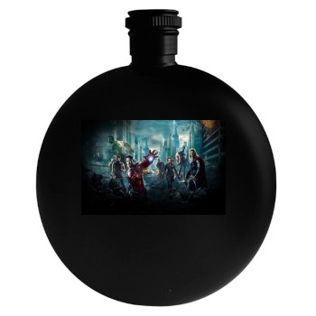 The Avengers (2012) Round Flask