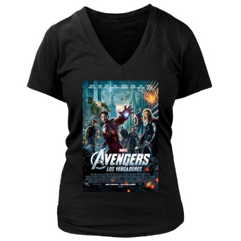 The Avengers (2012) Women's Deep V-Neck TShirt