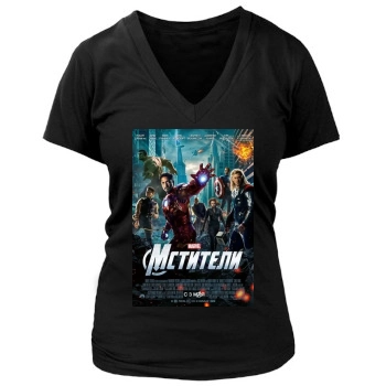 The Avengers (2012) Women's Deep V-Neck TShirt