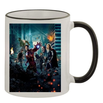 The Avengers (2012) 11oz Colored Rim & Handle Mug