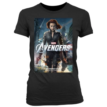 The Avengers (2012) Women's Junior Cut Crewneck T-Shirt