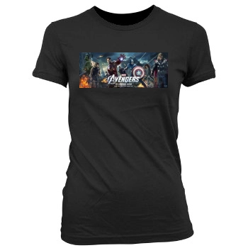 The Avengers (2012) Women's Junior Cut Crewneck T-Shirt