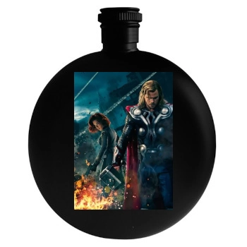 The Avengers (2012) Round Flask