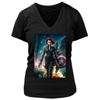 The Avengers (2012) Women's Deep V-Neck TShirt