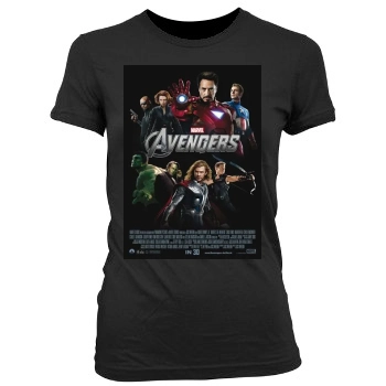 The Avengers (2012) Women's Junior Cut Crewneck T-Shirt