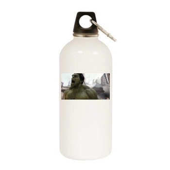 The Avengers (2012) White Water Bottle With Carabiner