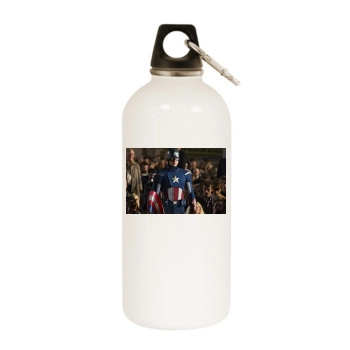 The Avengers (2012) White Water Bottle With Carabiner