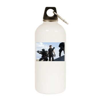 The Avengers (2012) White Water Bottle With Carabiner