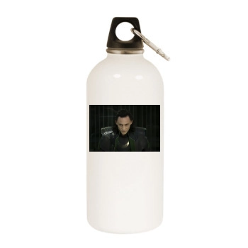 The Avengers (2012) White Water Bottle With Carabiner