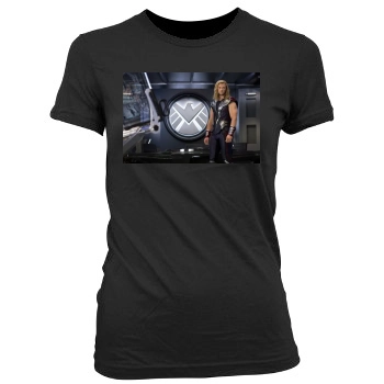 The Avengers (2012) Women's Junior Cut Crewneck T-Shirt