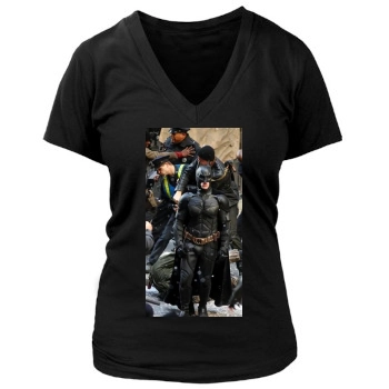 The Dark Knight Rises (2012) Women's Deep V-Neck TShirt