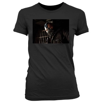 The Dark Knight Rises (2012) Women's Junior Cut Crewneck T-Shirt