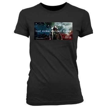 The Dark Knight Rises (2012) Women's Junior Cut Crewneck T-Shirt