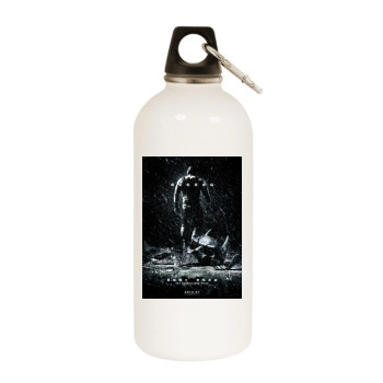 The Dark Knight Rises (2012) White Water Bottle With Carabiner