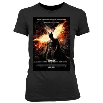 The Dark Knight Rises (2012) Women's Junior Cut Crewneck T-Shirt