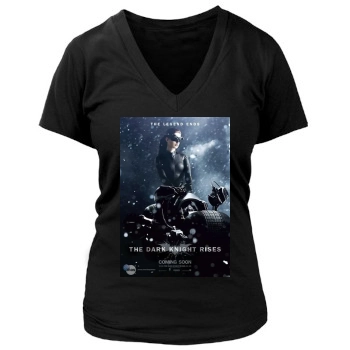 The Dark Knight Rises (2012) Women's Deep V-Neck TShirt