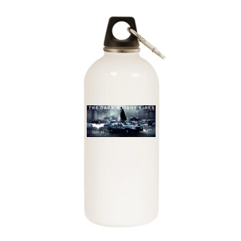 The Dark Knight Rises (2012) White Water Bottle With Carabiner