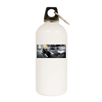 The Dark Knight Rises (2012) White Water Bottle With Carabiner