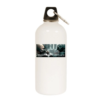 The Dark Knight Rises (2012) White Water Bottle With Carabiner