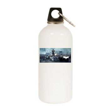 The Dark Knight Rises (2012) White Water Bottle With Carabiner