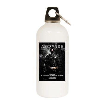 The Dark Knight Rises (2012) White Water Bottle With Carabiner