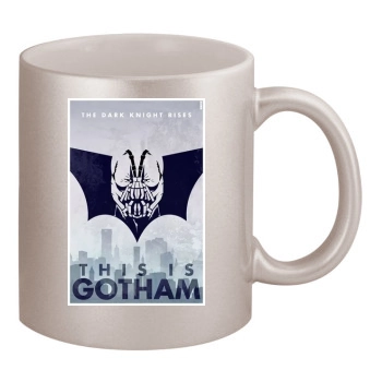 The Dark Knight Rises (2012) 11oz Metallic Silver Mug