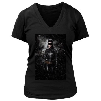 The Dark Knight Rises (2012) Women's Deep V-Neck TShirt